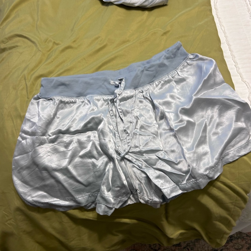 PJ Harlow Mikel Satin Shorts Blue XL